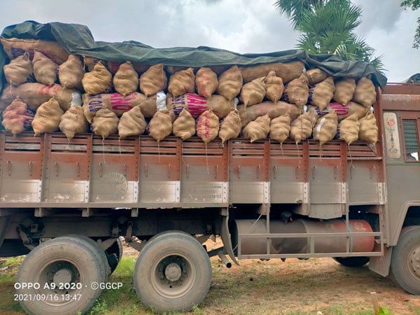 husk prepared for travel